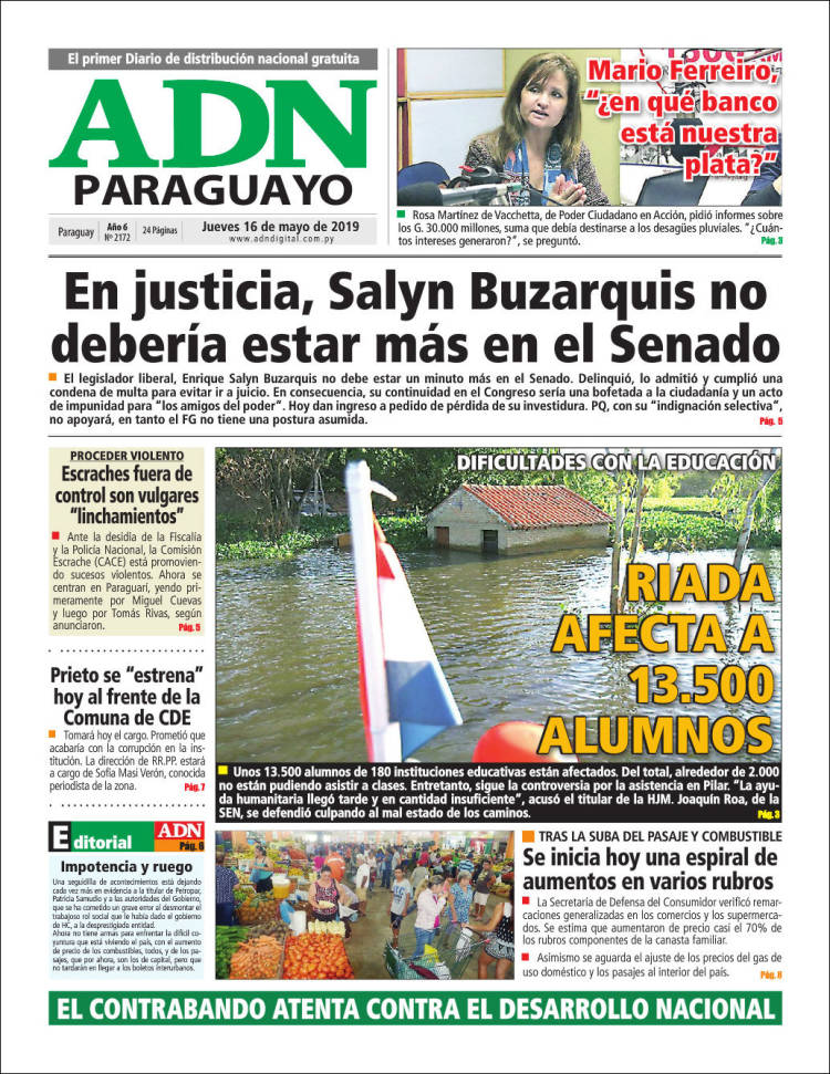 Portada de ADN Paraguayo (Paraguay)
