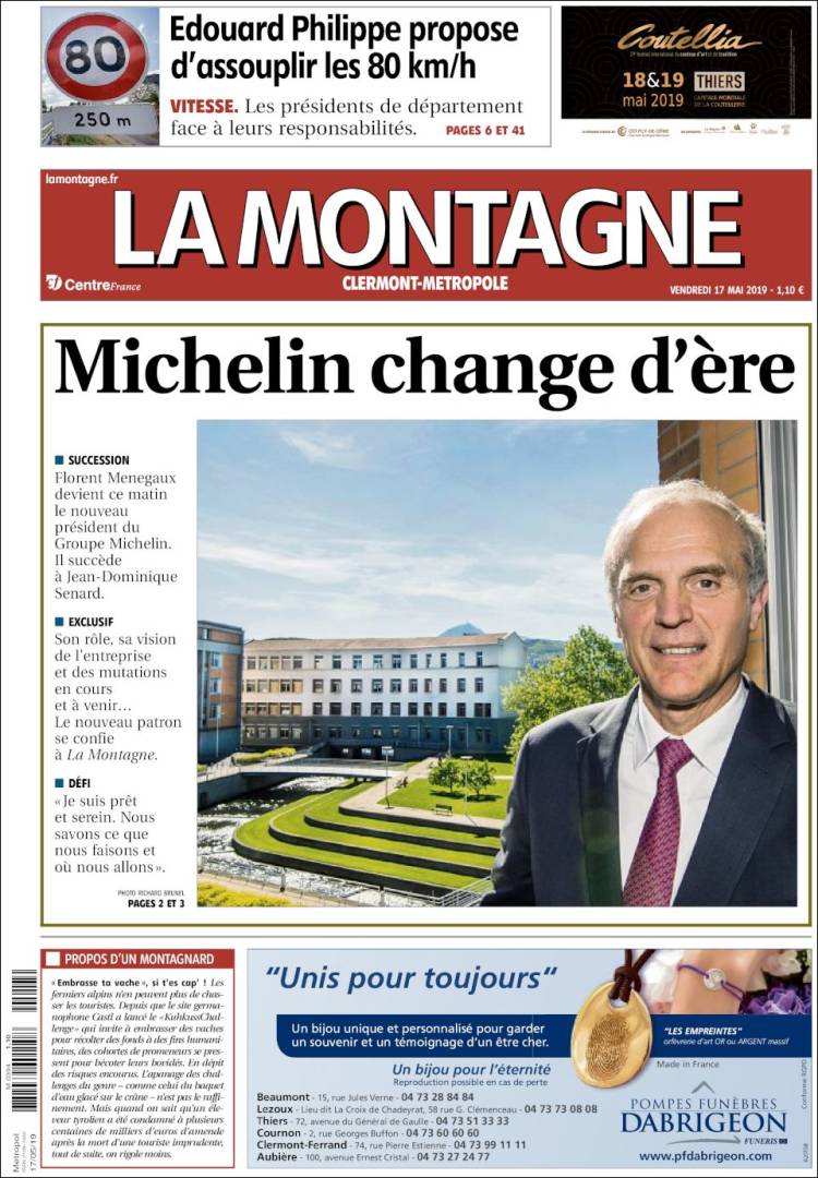 Portada de La Montagne (Francia)