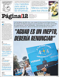 Portada de Página/12 (Argentina)