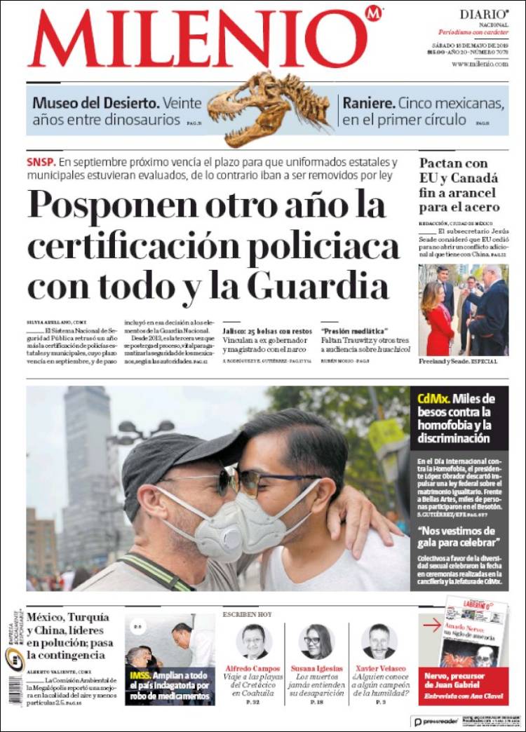 Portada de Milenio (México)