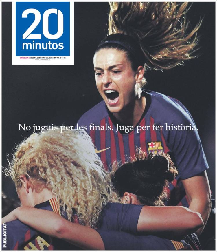 Portada de 20 Minutos - Barcelona (Spain)