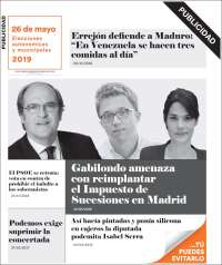 Portada de 20 Minutos - Madrid (España)