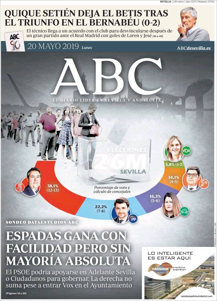 Portada de ABC - Sevilla (España)