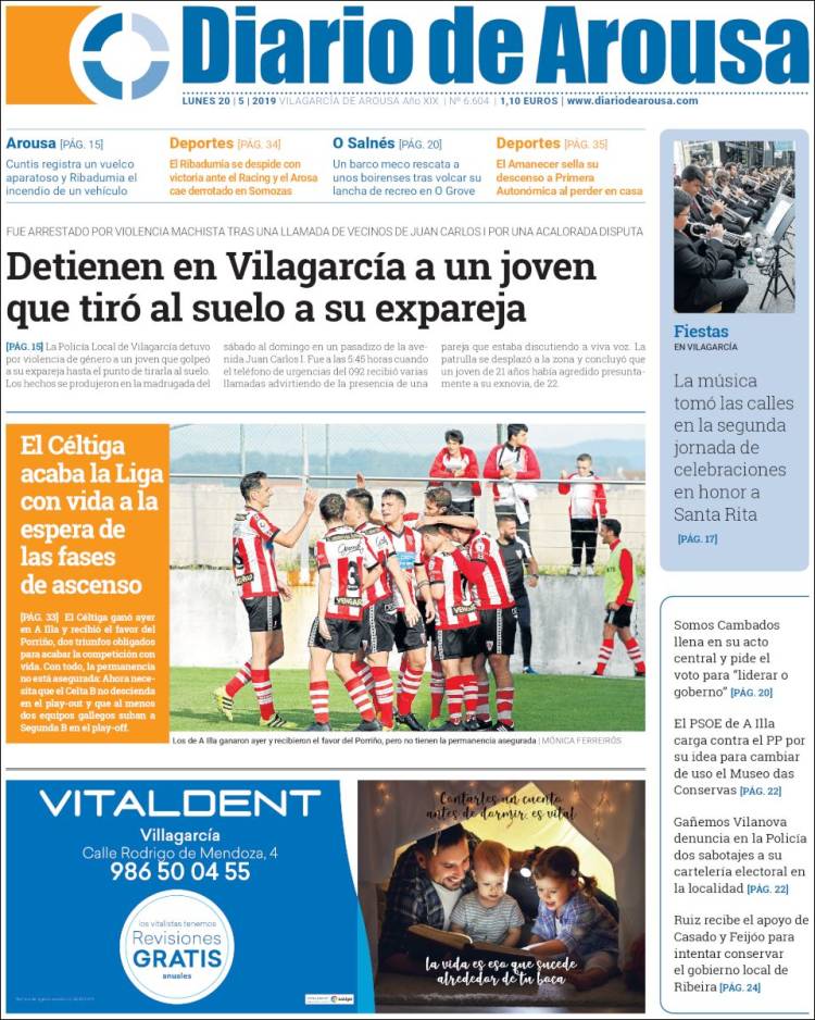 Portada de Diario de Arousa (España)