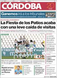 Portada de Diario de Córdoba (España)