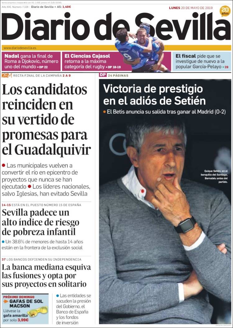 Portada de Diario de Sevilla (Spain)