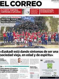 Portada de El Correo - Álava (Spain)