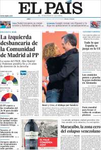 Portada de El País (Spain)