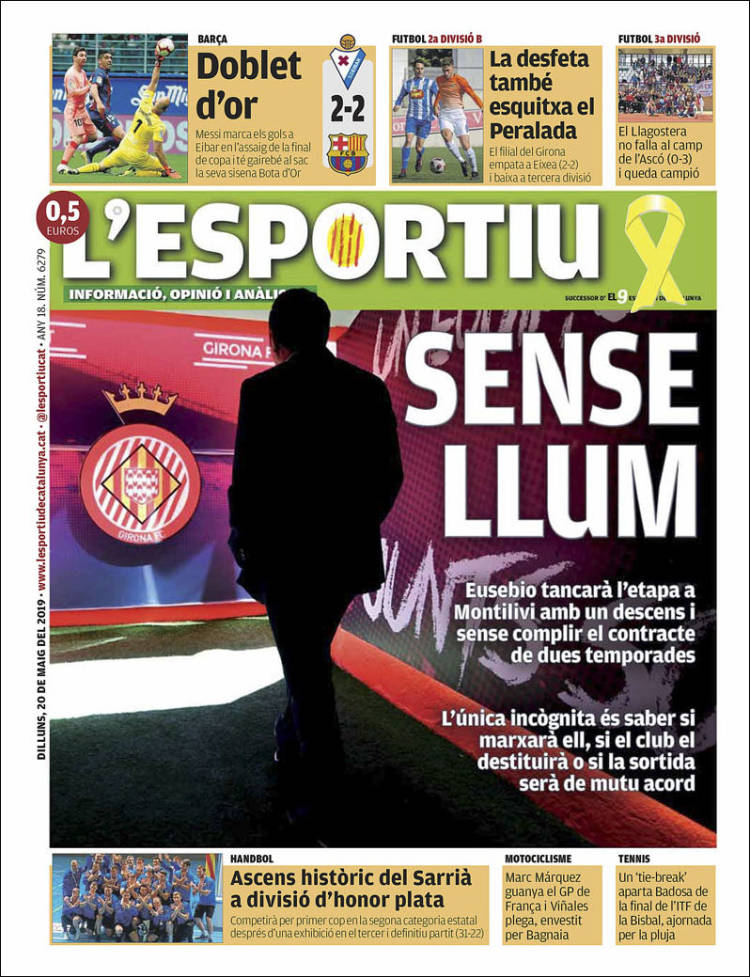 Portada de L'Esportiu : Girona (España)