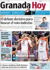 Portada de Granada Hoy (España)