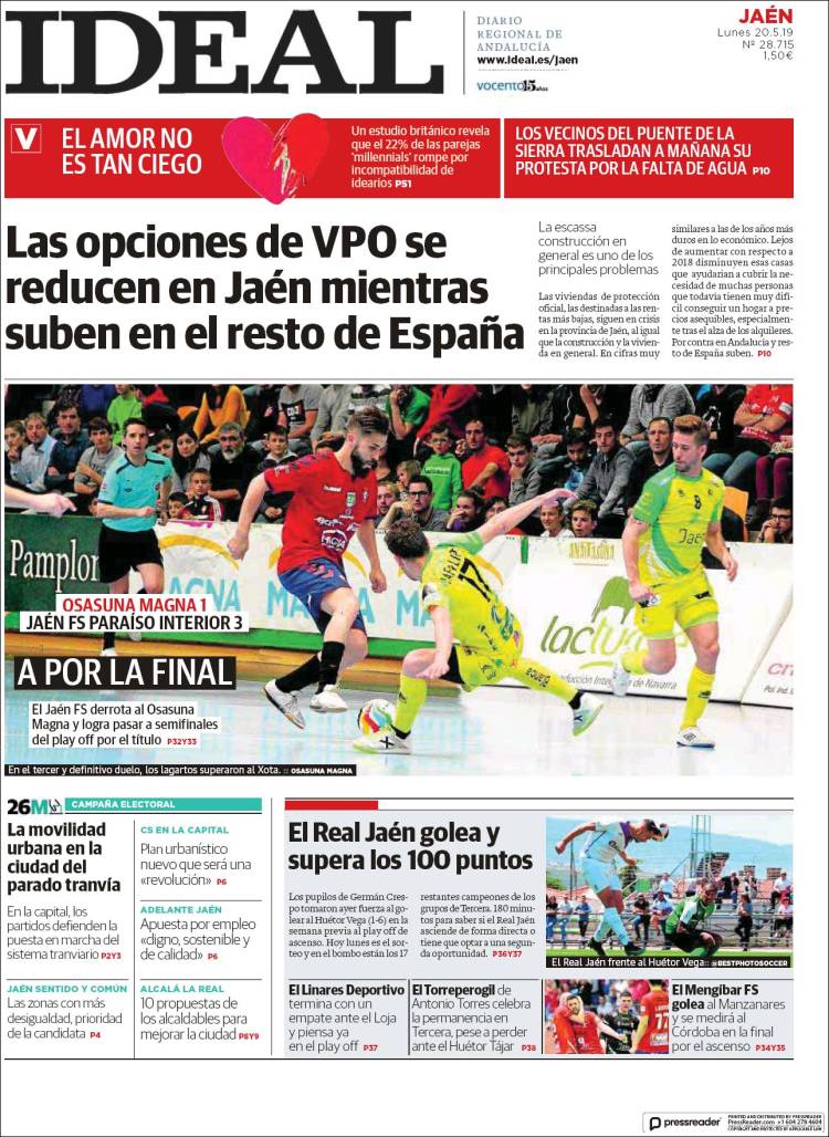 Portada de El Ideal de Jaén (España)