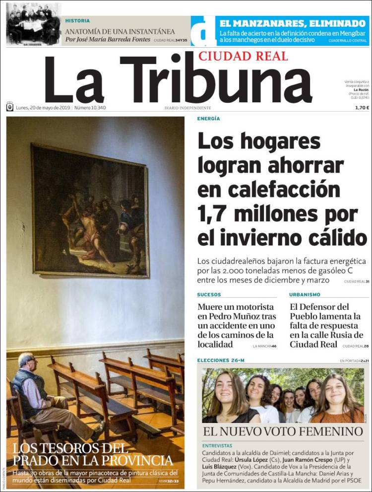 Portada de La Tribuna de Ciudad Real (Spain)