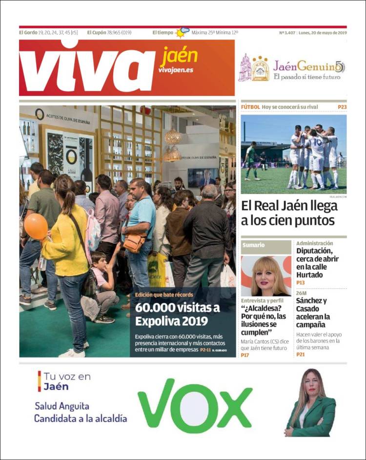 Portada de Viva Jaén (España)