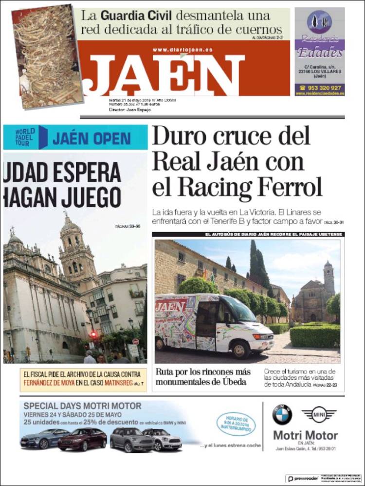 Portada de Diario Jaén (España)