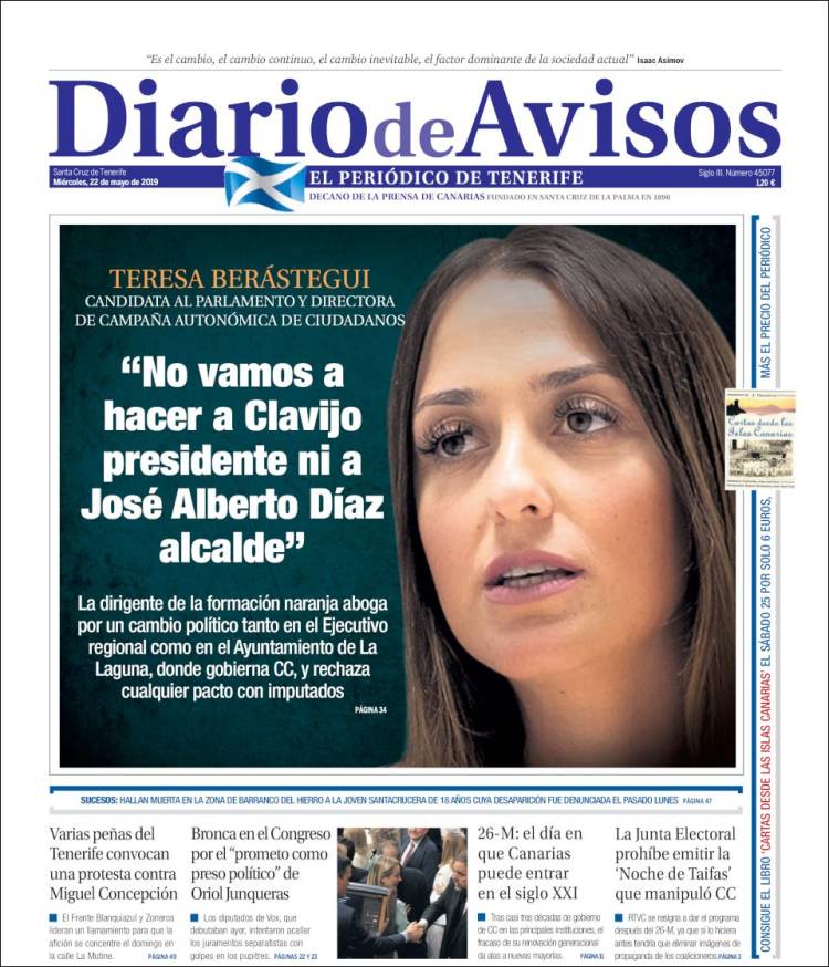 Portada de Diarios de Avisos (Espa&ntilde;a)
