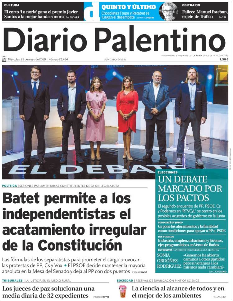 Portada de Diario Palentino (Espa&ntilde;a)