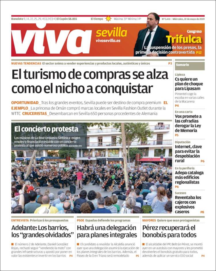 Portada de Viva Sevilla (España)