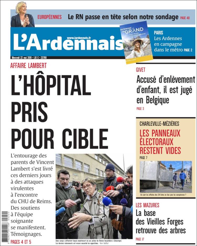 Portada de L'Ardenais (Francia)