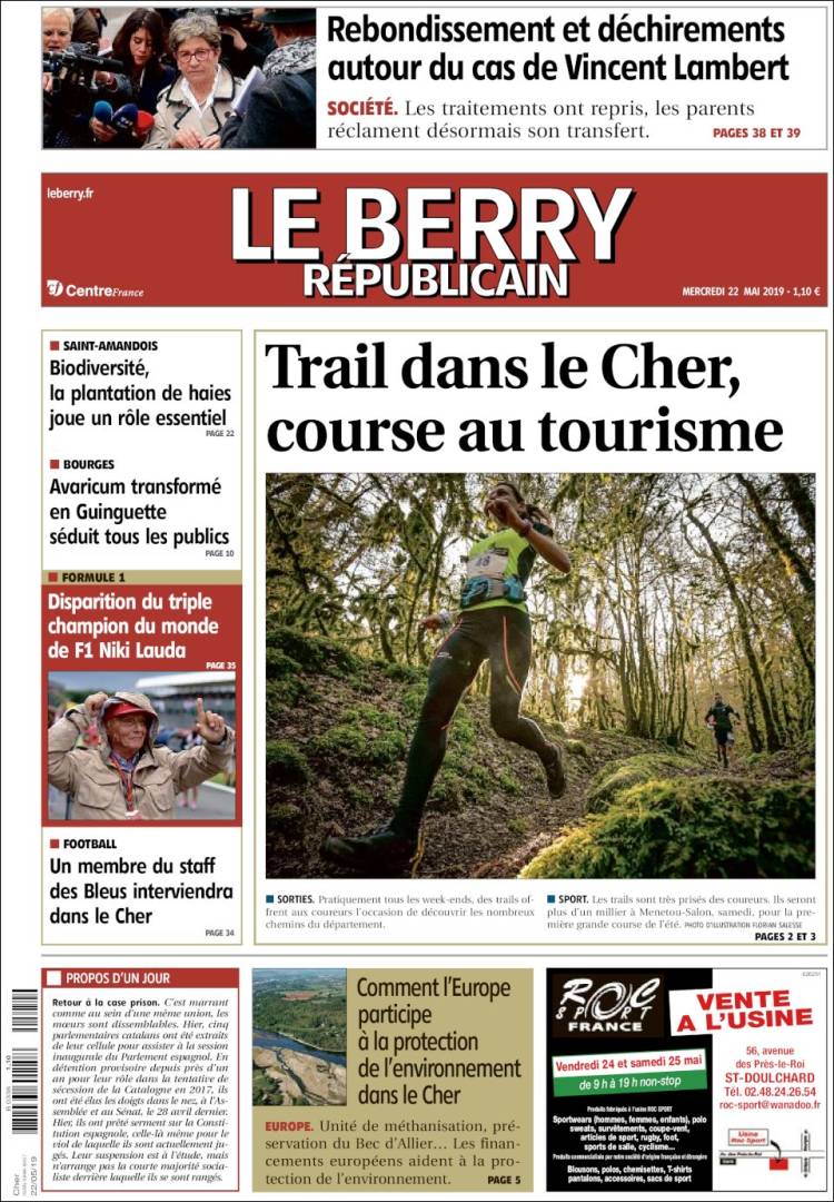 Portada de Berry Republicain (France)