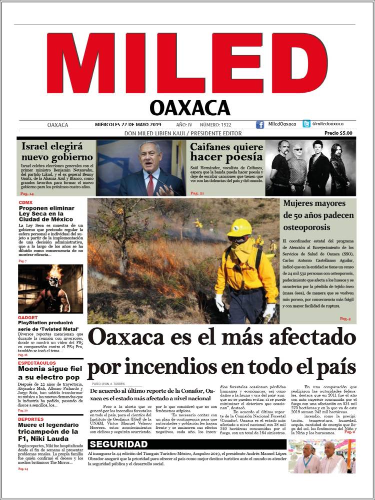 Portada de Miled - Oaxaca (México)