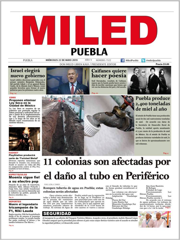 Portada de Miled - Puebla (México)