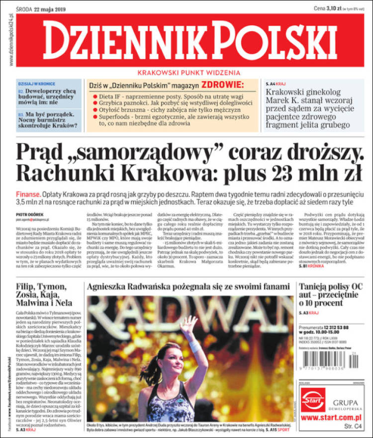 Portada de Dziennik (Polonia)