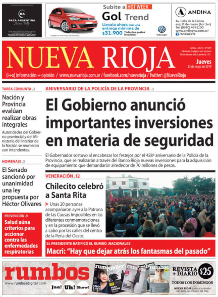 Portada de Nueva Rioja (Argentina)