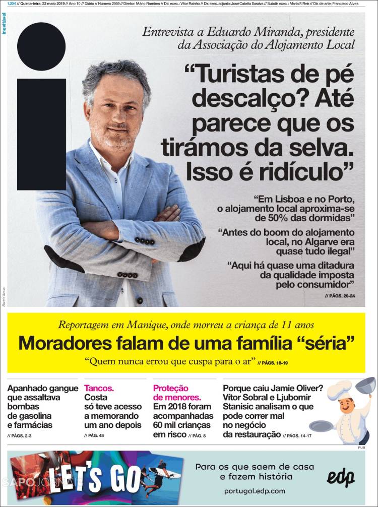 Portada de I - informação (Portugal)