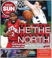 Portada de The Toronto Sun (Canadá)