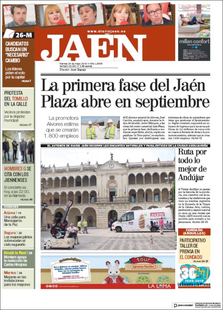 Portada de Diario Jaén (Spain)