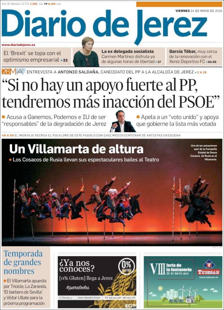 Portada de Diario de Jerez (España)