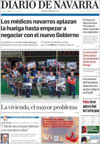 Portada de Diario de Navarra (España)