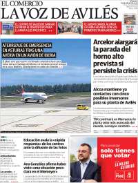 Portada de El Comercio - Avilés (España)