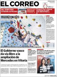 Portada de El Correo - Álava (España)