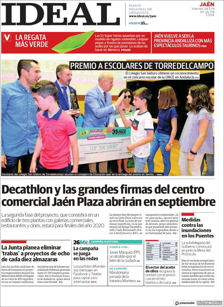 Portada de El Ideal de Jaén (Spain)