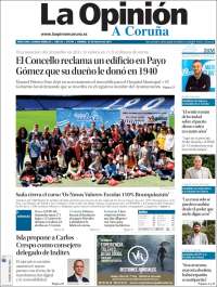 Portada de La Opinión de A Coruña (España)