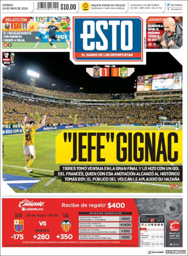 Portada de Esto (M&eacute;xico)