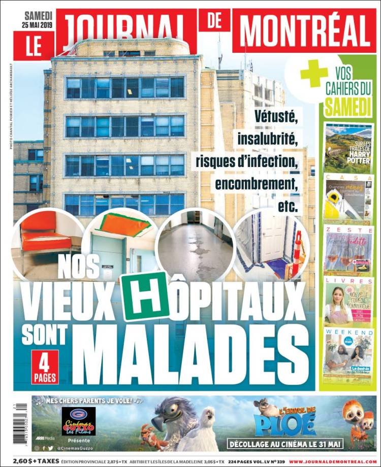 Portada de Le Journal de Montréal (Canad&aacute;)
