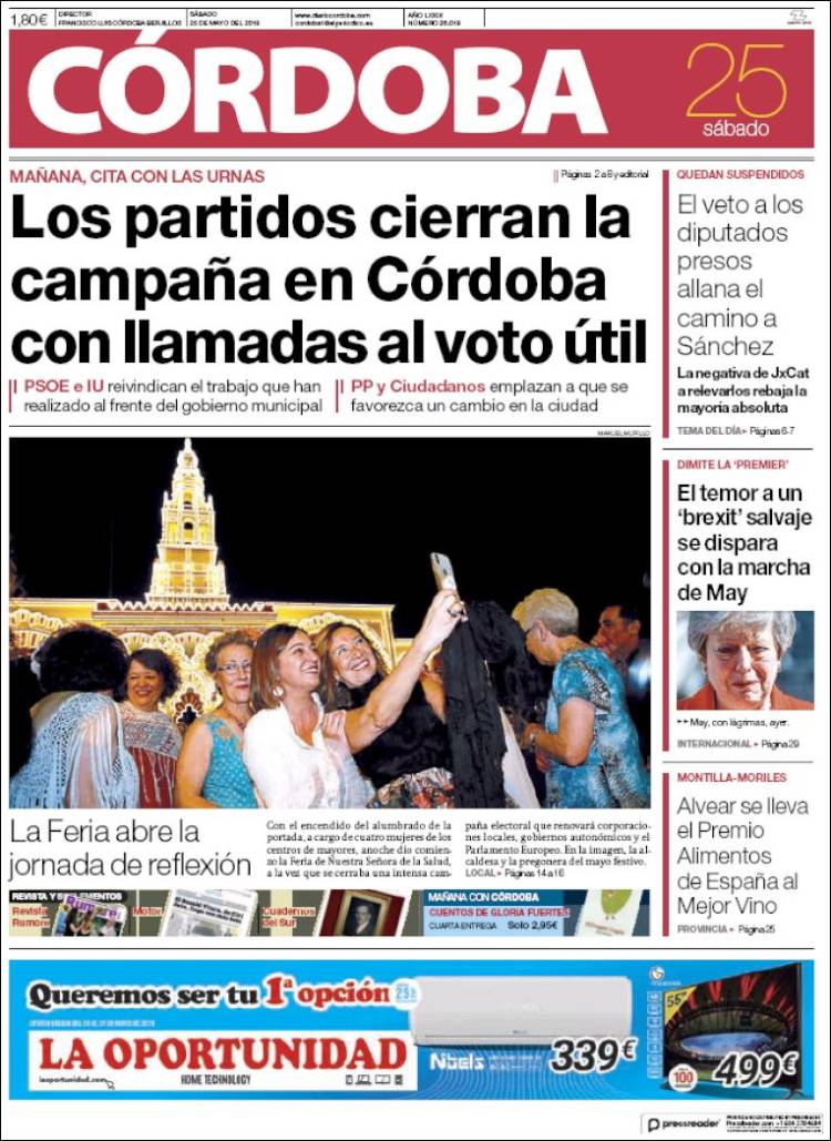 Portada de Diario de Córdoba (Espa&ntilde;a)