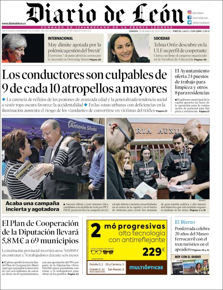 Portada de Diario de León (Espa&ntilde;a)