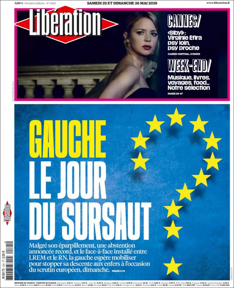 Portada de Libération (Francia)