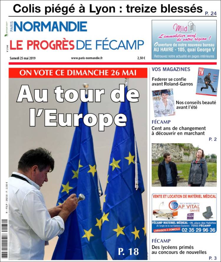 Portada de Progres de Fecamp (Francia)