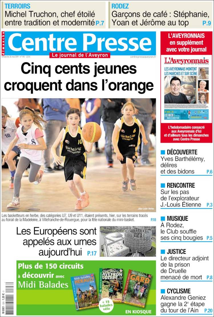 Portada de Centre Presse (France)
