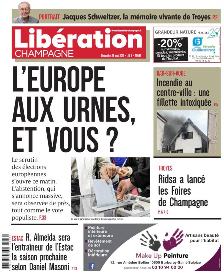 Portada de Libération Champagne (Francia)