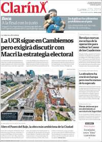 Portada de Clarín (Argentina)