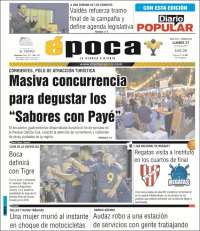 Portada de Diario Época (Argentina)