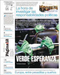 Portada de Página/12 (Argentina)