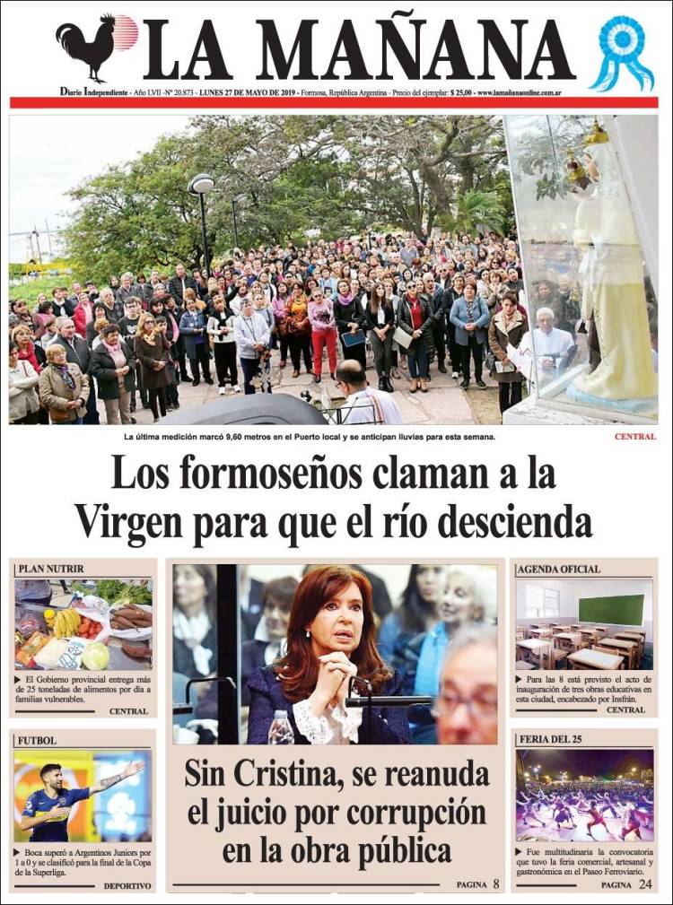 Portada de Diario La Mañana (Argentina)