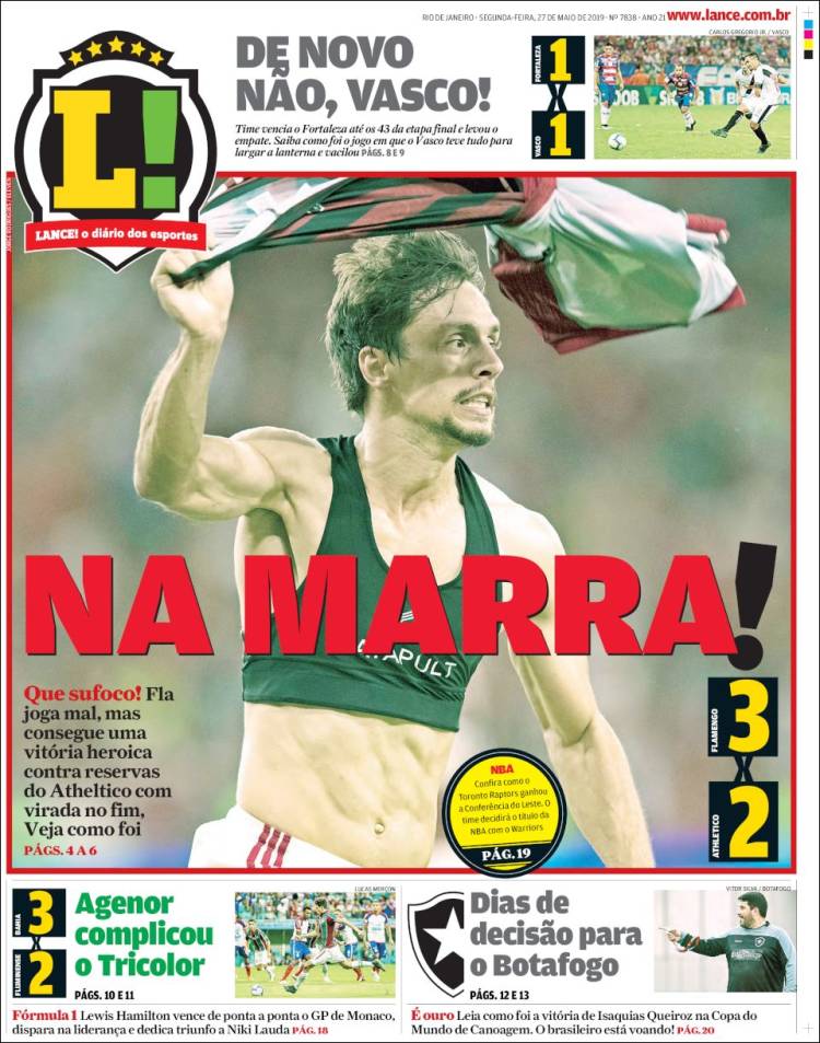 Portada de Lance! (Brasil)