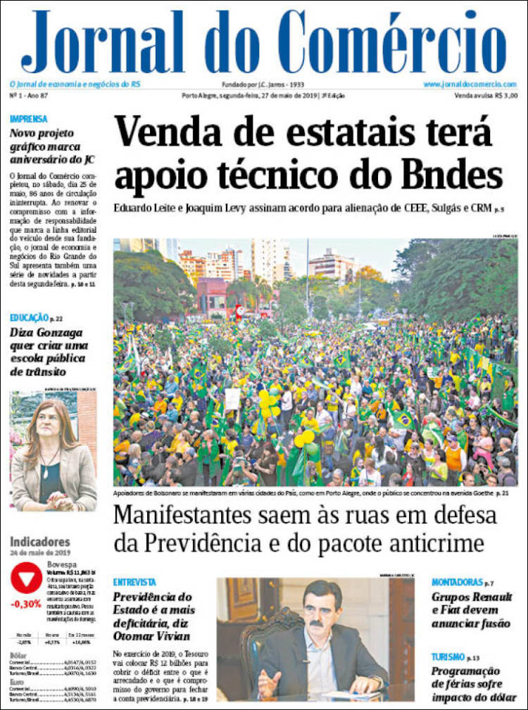 Portada de Jornal do Comércio (Brasil)